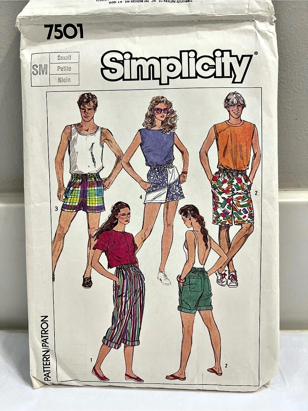 Simplicity Sewing Pattern 7501 Misses' Men's and Teen Boys' Jams